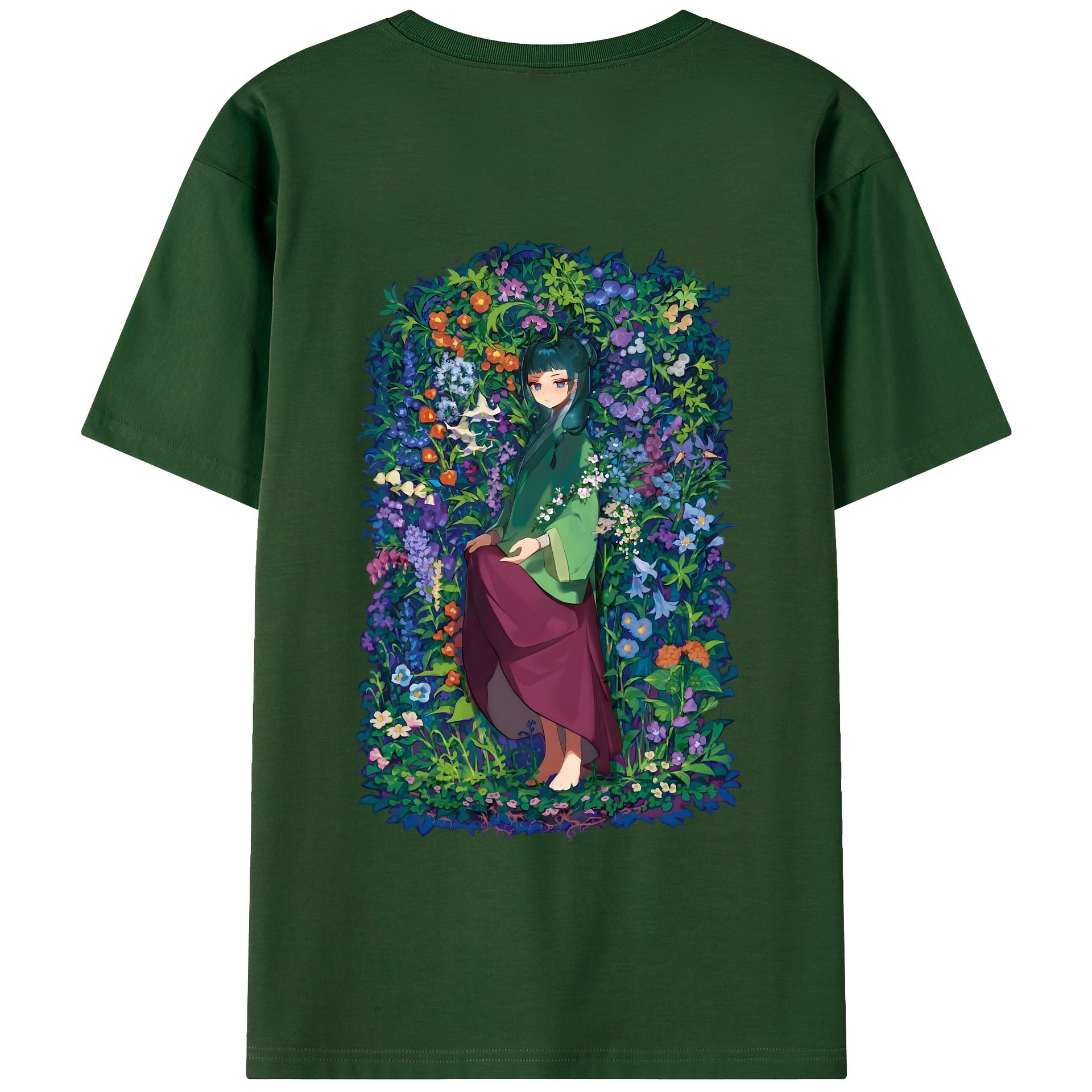 （画像用） 薬屋のひとりごと The Apothecary Diaries 綿100％半袖Tシャツ（背面プリント）